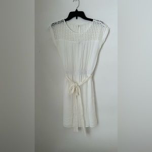 Sweet Wanderer White Mini Dress Size Small